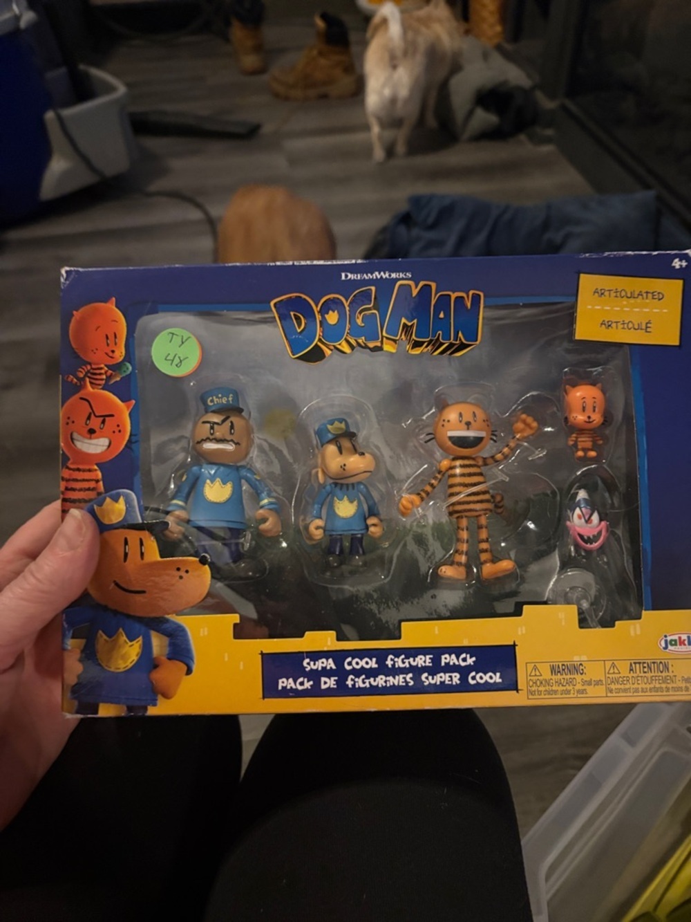 DreamWorks Dog Man Figure Pack - Blue and Orange